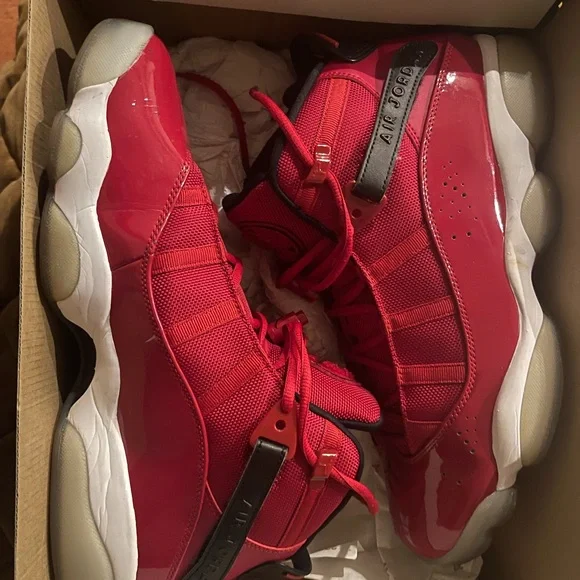 Jordan 6 Rings Gym Red/Black Sneakers - Picture 1 of 5